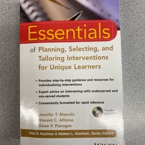 Essentials of planning, selecting& tailoring interventions for unique learners